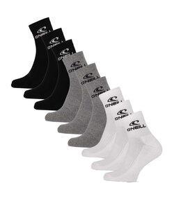 O'Neill Sports Socks Unisex Quarter 9-Pack Solid Multi