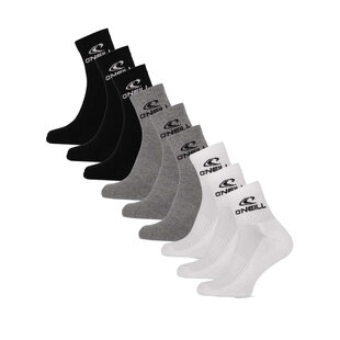 O'Neill Sportsokken Unisex Quarter 9-Pack Effen Multi
