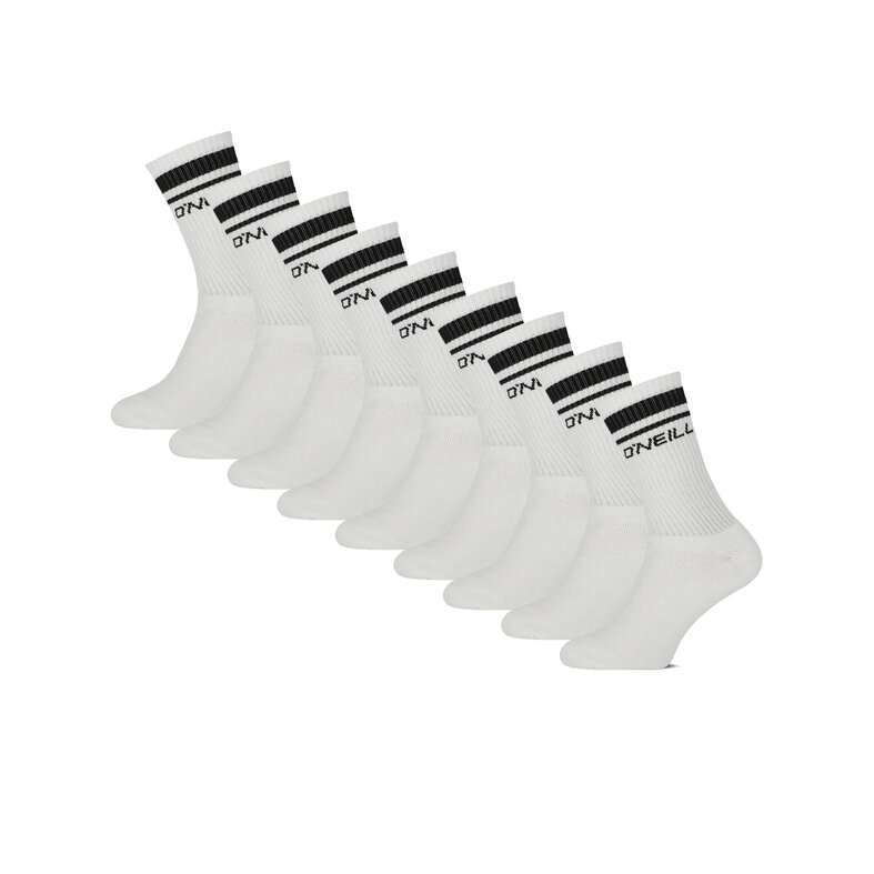 O'Neill O'Neill Sports Socks Unisex 9-Pack Plain White