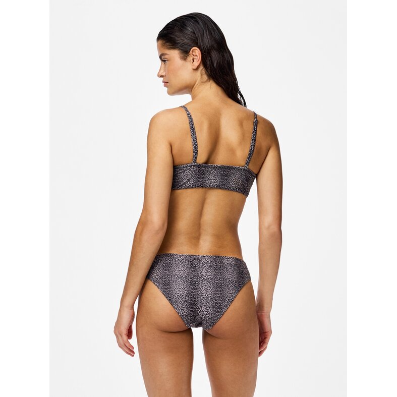 PIECES PIECES Dames Bikini Slip PCBAOMI Zwart/Luipaard Print