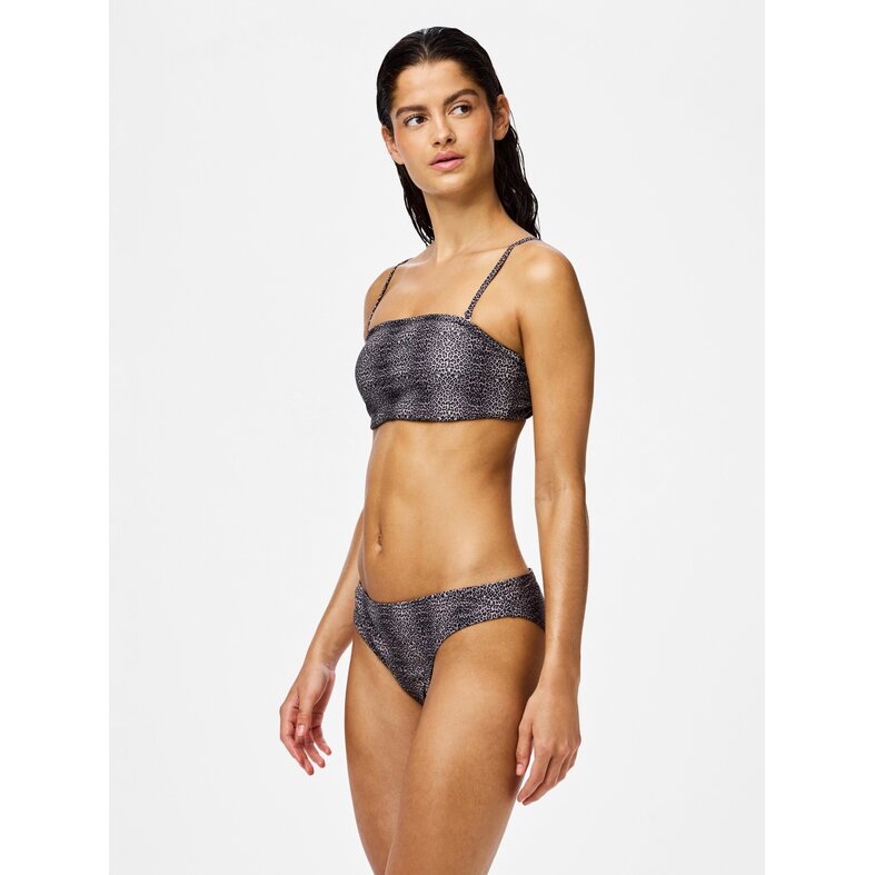 PIECES PIECES Dames Bikini Slip PCBAOMI Zwart/Luipaard Print
