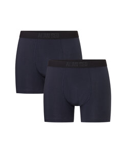 Alan Red Heren Boxershorts Bamboe Bomber 2-Pack Effen Donkerblauw