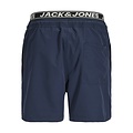 Jack & Jones Jack & Jones Men's Swim Short JPSTMAUI SURF Double Waistband Solid Dark Blue