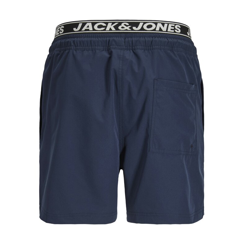 Jack & Jones Jack & Jones Heren Zwemshort JPSTMAUI SURF Dubbele Waistband Effen Donkerblauw