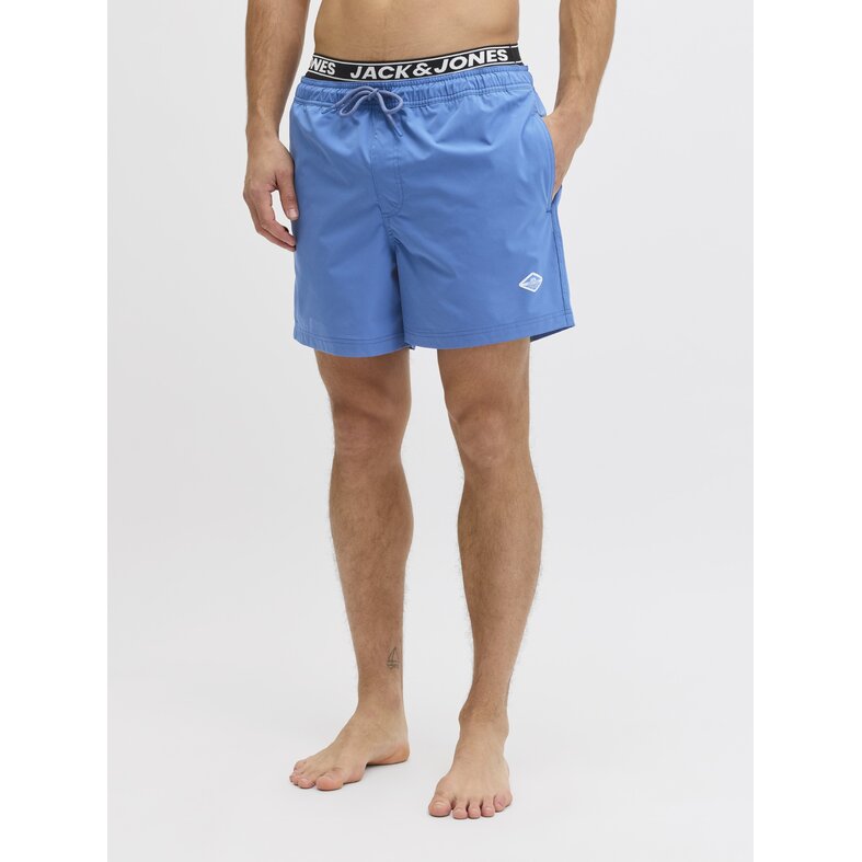 Jack & Jones Jack & Jones Heren Zwemshort JPSTMAUI SURF Dubbele Waistband Effen Blauw