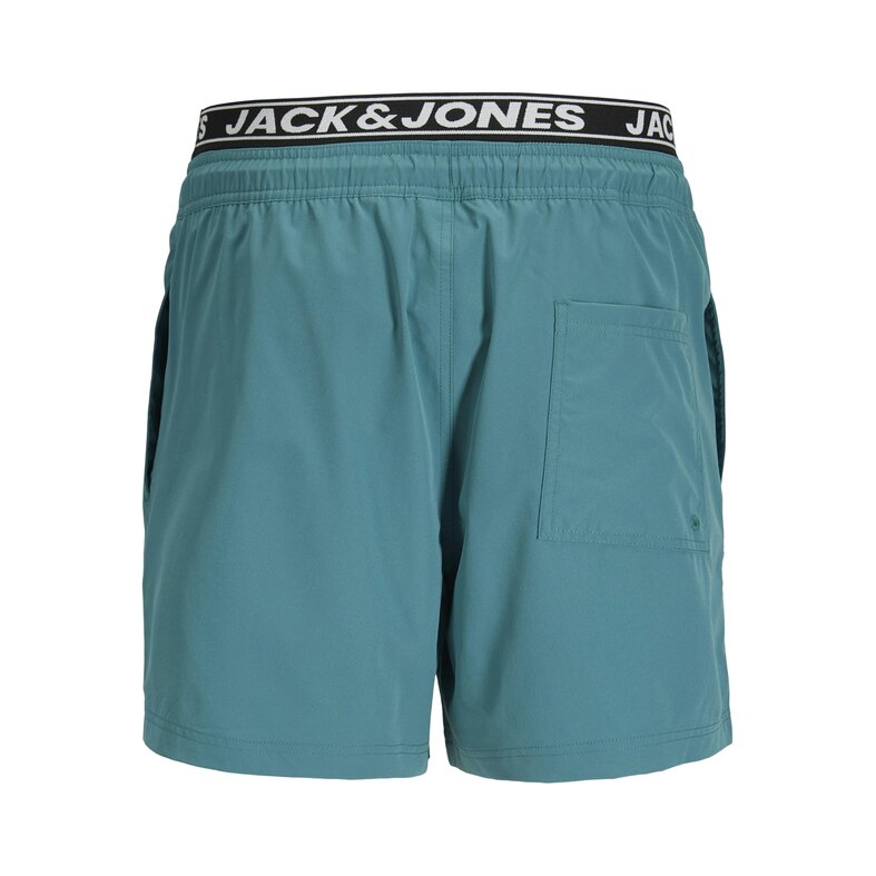 Jack & Jones Jack & Jones Heren Zwemshort JPSTMAUI SURF Dubbele Waistband Effen Blauwgroen