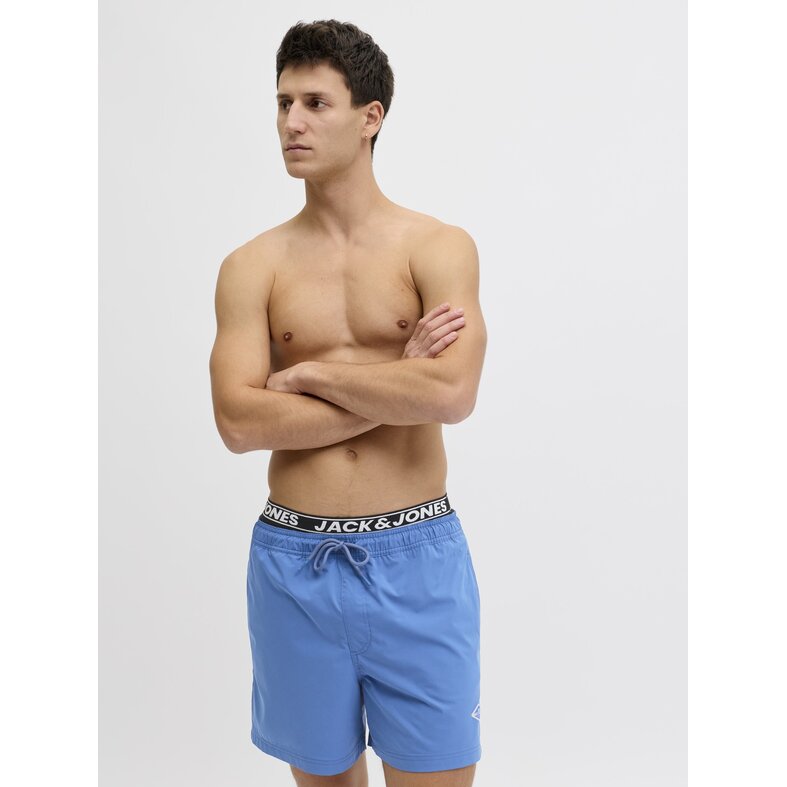 Jack & Jones Jack & Jones Heren Zwemshort JPSTMAUI SURF Dubbele Waistband Effen Blauw