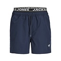 Jack & Jones Jack & Jones Men's Swim Short JPSTMAUI SURF Double Waistband Solid Dark Blue