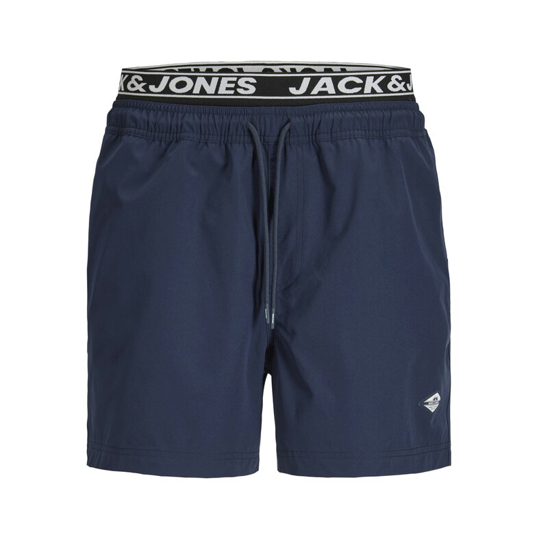 Jack & Jones Jack & Jones Heren Zwemshort JPSTMAUI SURF Dubbele Waistband Effen Donkerblauw