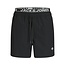 Jack & Jones Jack & Jones Men's Swim Short JPSTMAUI SURF Double Waistband Plain Black