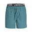 Jack & Jones Jack & Jones Heren Zwemshort JPSTMAUI SURF Dubbele Waistband Effen Blauwgroen