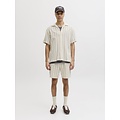 Jack & Jones Jack & Jones Heren Blouse JJECOBA Korte Mouw Wit Gestreept