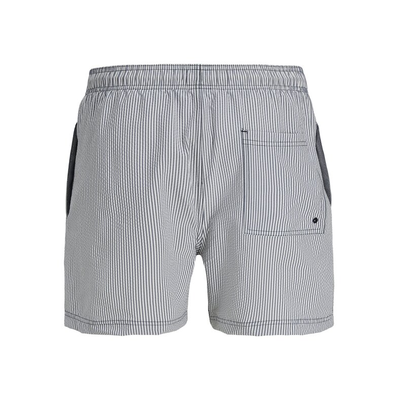 Jack & Jones Jack & Jones Heren Zwemshort JPSTMAUI OCEAN Seersucker Gestreept Donkerblauw