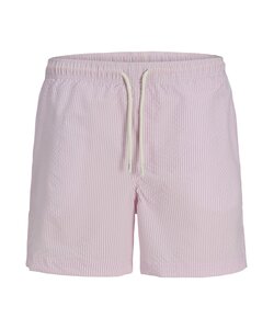 Jack & Jones Men's Swim Short JPSTMAUI OCEAN Seersucker Striped Lilac Purple