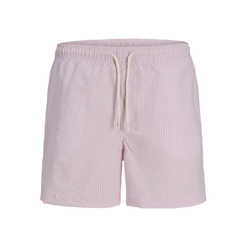 Jack & Jones Jack & Jones Heren Zwemshort JPSTMAUI OCEAN Seersucker Gestreept Lila Paars