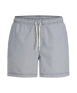 Jack & Jones Heren Zwemshort JPSTMAUI OCEAN Seersucker Gestreept Donkerblauw