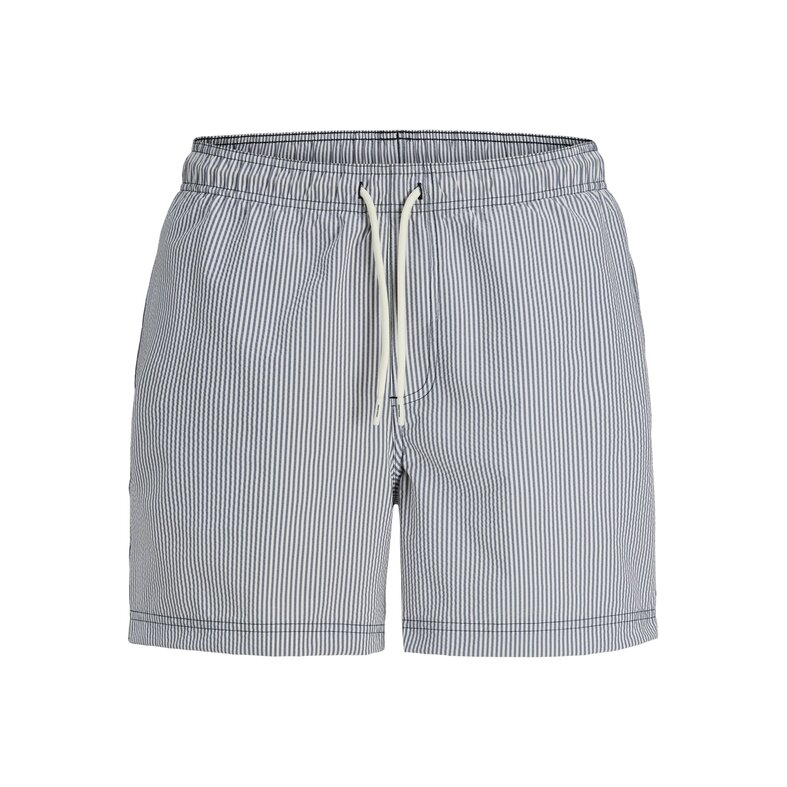 Jack & Jones Jack & Jones Heren Zwemshort JPSTMAUI OCEAN Seersucker Gestreept Donkerblauw