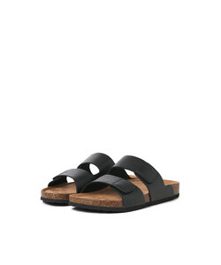 Jack & Jones Heren Sandaal Slipper JFWBRUNSWICK Zwart/Bruin