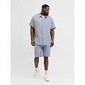 Jack & Jones Jack & Jones Men's Plus Size Blouse & Shorts Co-ord Set JORNANTUCKET Solid Light Blue