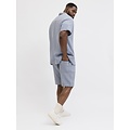 Jack & Jones Jack & Jones Men's Plus Size Blouse & Shorts Co-ord Set JORNANTUCKET Solid Light Blue