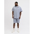 Jack & Jones Jack & Jones Heren Plus Size Blouse & Shorts Co-ord Set JORNANTUCKET Effen Lichtblauw