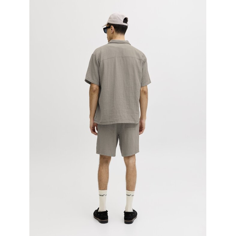 Jack & Jones Jack & Jones Heren Blouse & Shorts Co-ord Set JORNANTUCKET Effen Taupe
