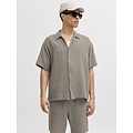 Jack & Jones Jack & Jones Men's Blouse & Shorts Co-ord Set JORNANTUCKET Solid Taupe