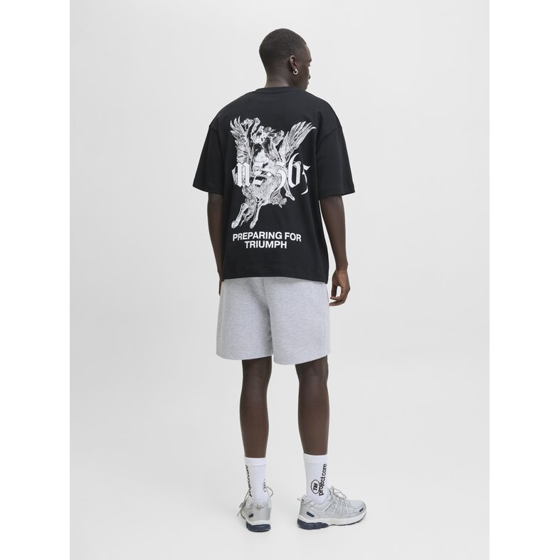 Jack & Jones Jack & Jones Men's Shorts JPSTGORDON Interlock 2-Pack Plain Gray/Black