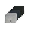 Jack & Jones Jack & Jones Heren Boxershorts Trunks JACGILLI Effen 7-Pack Grijs/Donkerblauw/Zwart