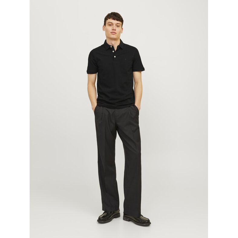Jack & Jones Jack & Jones Heren Polo JJEPAULOS Zwart