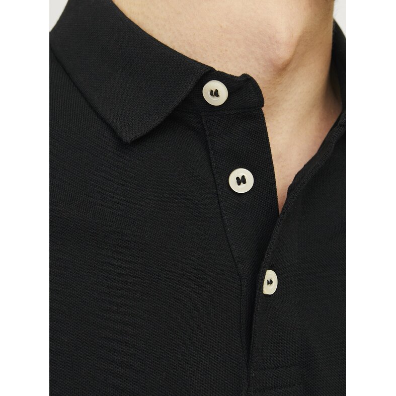 Jack & Jones Jack & Jones Heren Polo JJEPAULOS Zwart