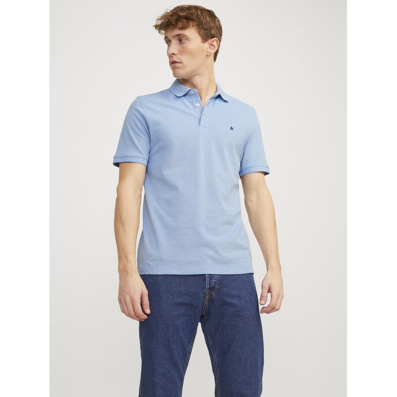 Jack & Jones Jack & Jones Heren Polo JJEPAULOS Blauw