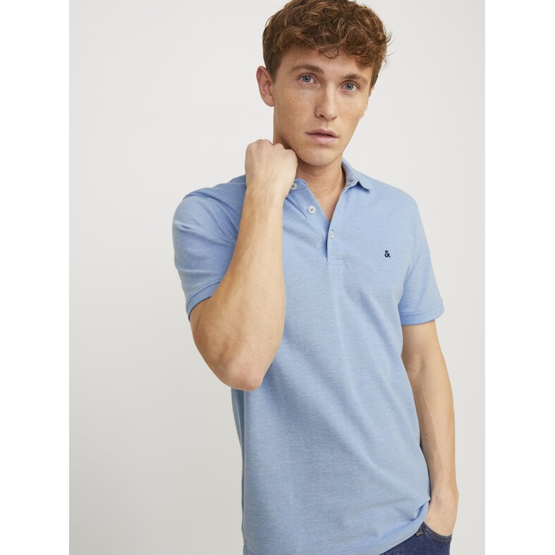 Jack & Jones Jack & Jones Heren Polo JJEPAULOS Blauw