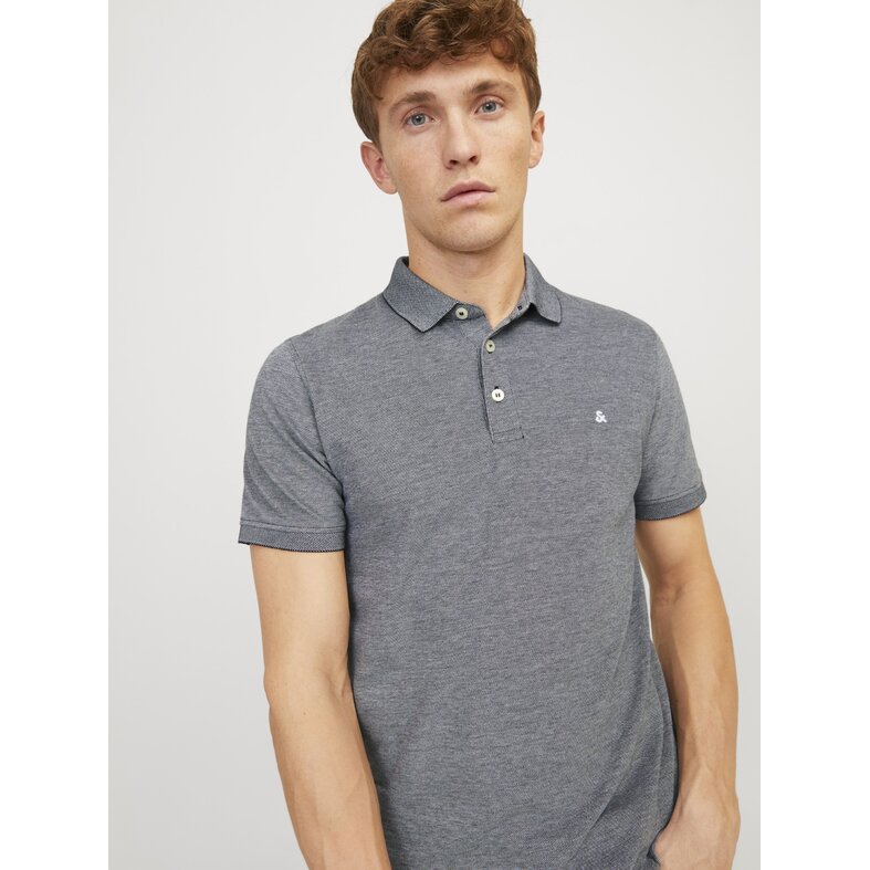 Jack & Jones Jack & Jones Heren Polo JJEPAULOS Grijs