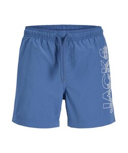 Jack & Jones Junior Jongens Zwemshort JPSTMAUI WAVE Logo Blauw