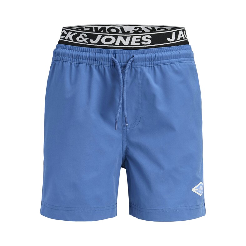 Jack & Jones Junior Jack & Jones Junior Boys Swim Short JPSTMAUI SURF Double Waistband Solid Blue