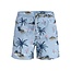 Jack & Jones Junior Jack & Jones Junior Boys Swim Short JPSTMAUI VIBES Light Blue Flamingo/Palm Print
