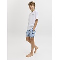 Jack & Jones Junior Jack & Jones Junior Jongens Zwemshort JPSTMAUI VIBES Lichtblauw Flamingo/Palm Print