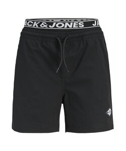 Jack & Jones Junior Boys Swim Short JPSTMAUI SURF Double Waistband Plain Black