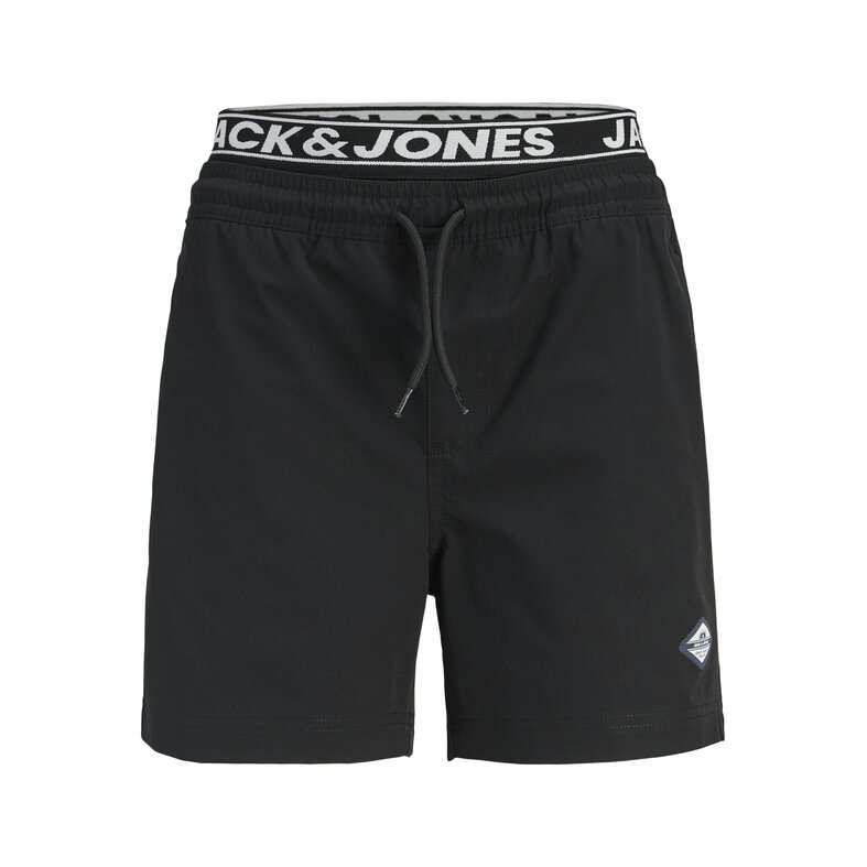 Jack & Jones Junior Jack & Jones Junior Jongens Zwemshort JPSTMAUI SURF Dubbele Waistband Effen Zwart
