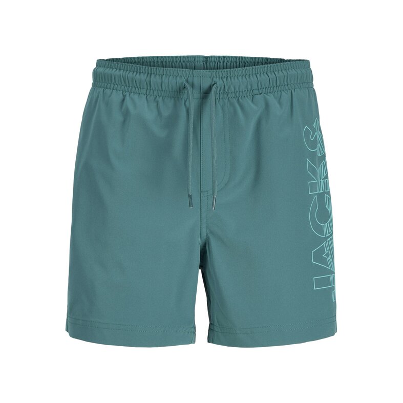 Jack & Jones Junior Jack & Jones Junior Boys Swim Short JPSTMAUI WAVE Logo Green