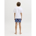 Jack & Jones Junior Jack & Jones Junior Boys Swim Short JPSTMAUI VIBES Dark Blue Flamingo/Palm Print