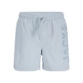 Jack & Jones Junior Jack & Jones Junior Boys Swim Short JPSTMAUI WAVE Logo Light Blue