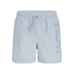 Jack & Jones Junior Boys Swim Short JPSTMAUI WAVE Logo Light Blue