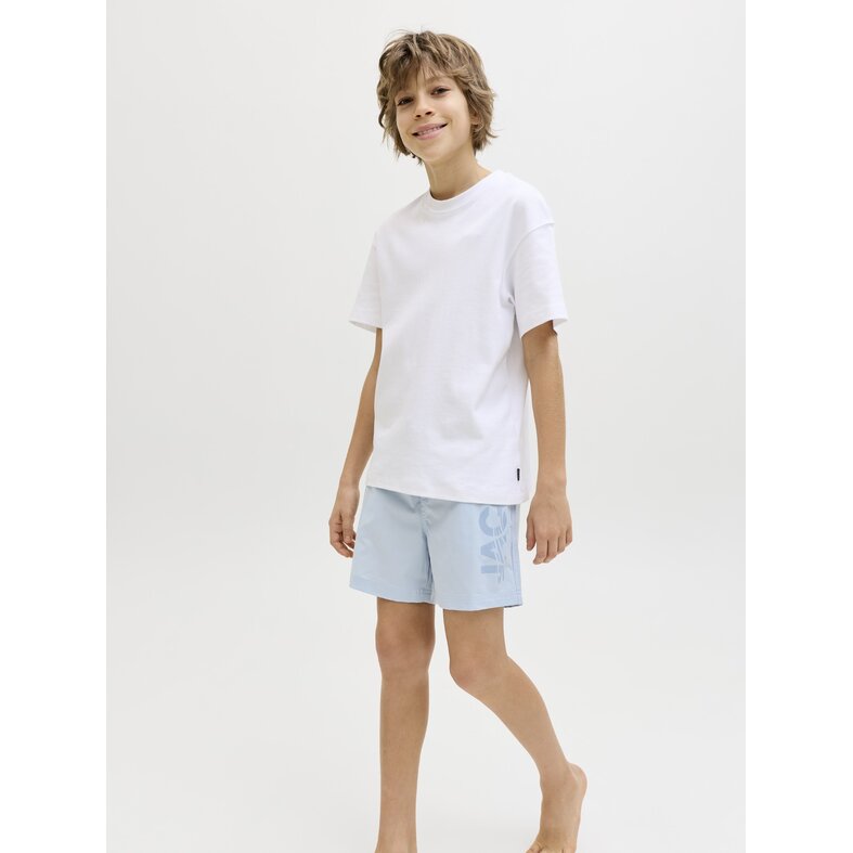 Jack & Jones Junior Jack & Jones Junior Jongens Zwemshort JPSTMAUI WAVE Logo Lichtblauw