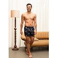 Happy Shorts Happy Shorts Heren Wijde Boxershorts Holland Donkerblauw Leeuw