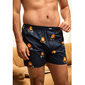 Happy Shorts Happy Shorts Heren Wijde Boxershorts Holland Donkerblauw Leeuw