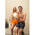 Happy Shorts Happy Shorts Heren Wijde Boxershorts Holland Donkerblauw Leeuw