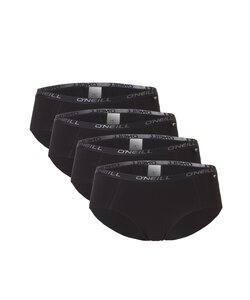 O'Neill Dames Hipsters 4-Pack Zwart