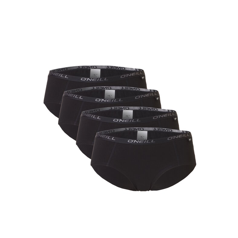 O'Neill O'Neill Ladies Hipsters 4-Pack Black